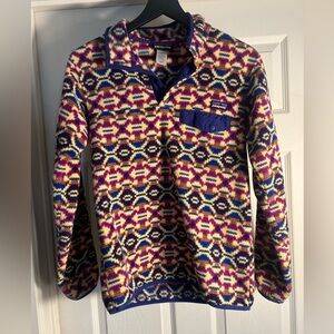 Patagonia Synchilla Purple and Yellow Fleece